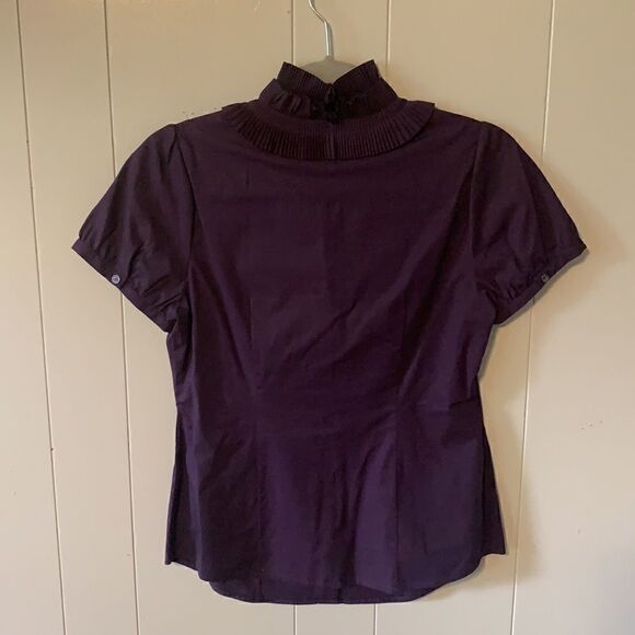 The Limited Navy Short Sleeve Blouse Size Small - Picture 3 of 4